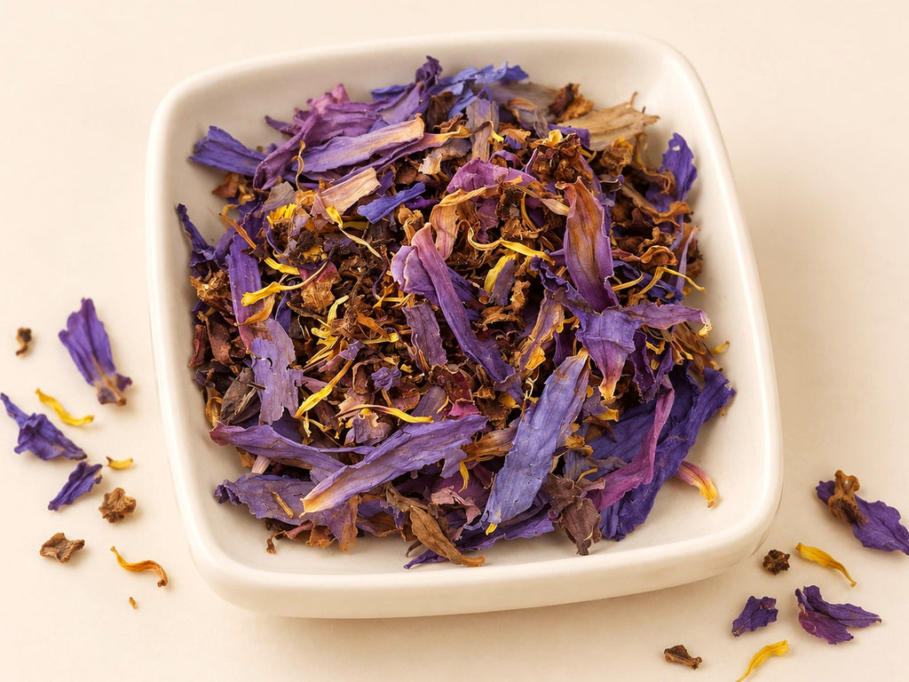 Egyptian Blue Lotus Flowers | Nymphaea caerulea | Cut & Sifted Botanical Tea | Fresh Harvest