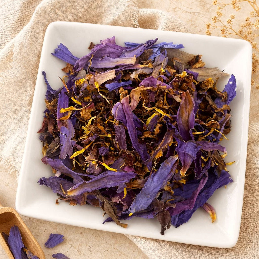 Egyptian Blue Lotus Flowers | Nymphaea caerulea | Cut & Sifted Botanical Tea | Fresh Harvest