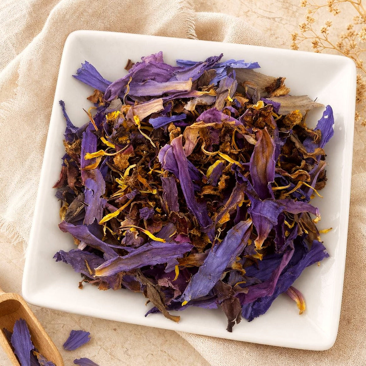 Egyptian Blue Lotus Flowers | Nymphaea caerulea | Cut & Sifted Botanical Tea | Fresh Harvest