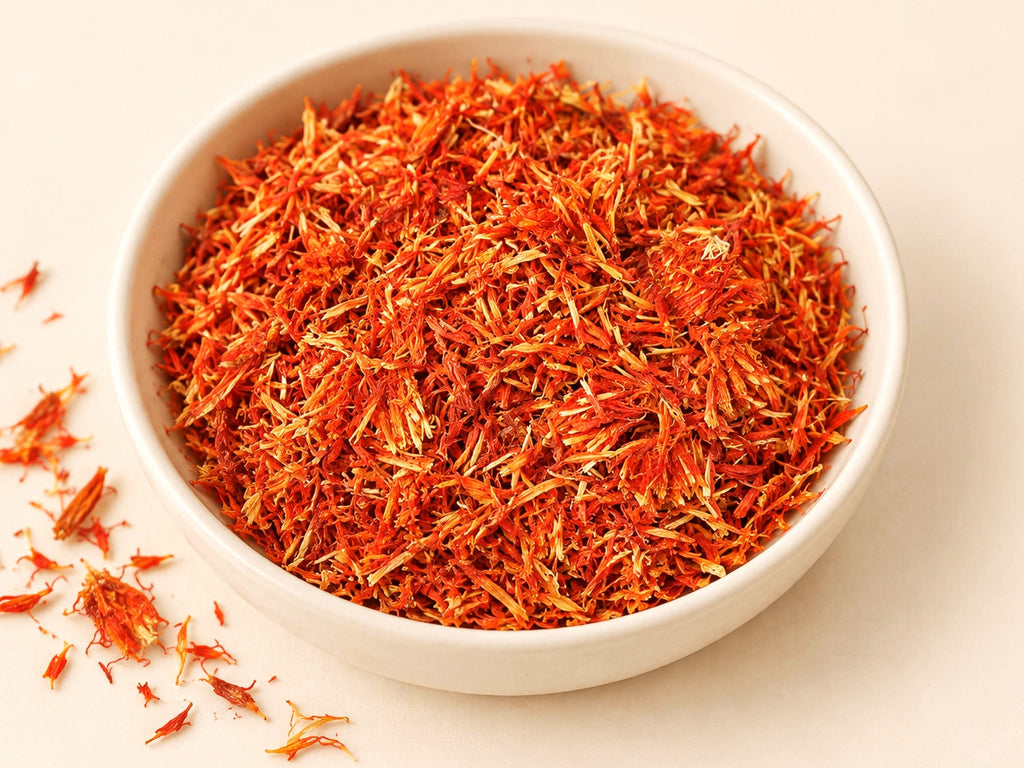 Safflower Herb | Carthamus tinctorius | Cut & Sifted Botanical | Wild Crafted