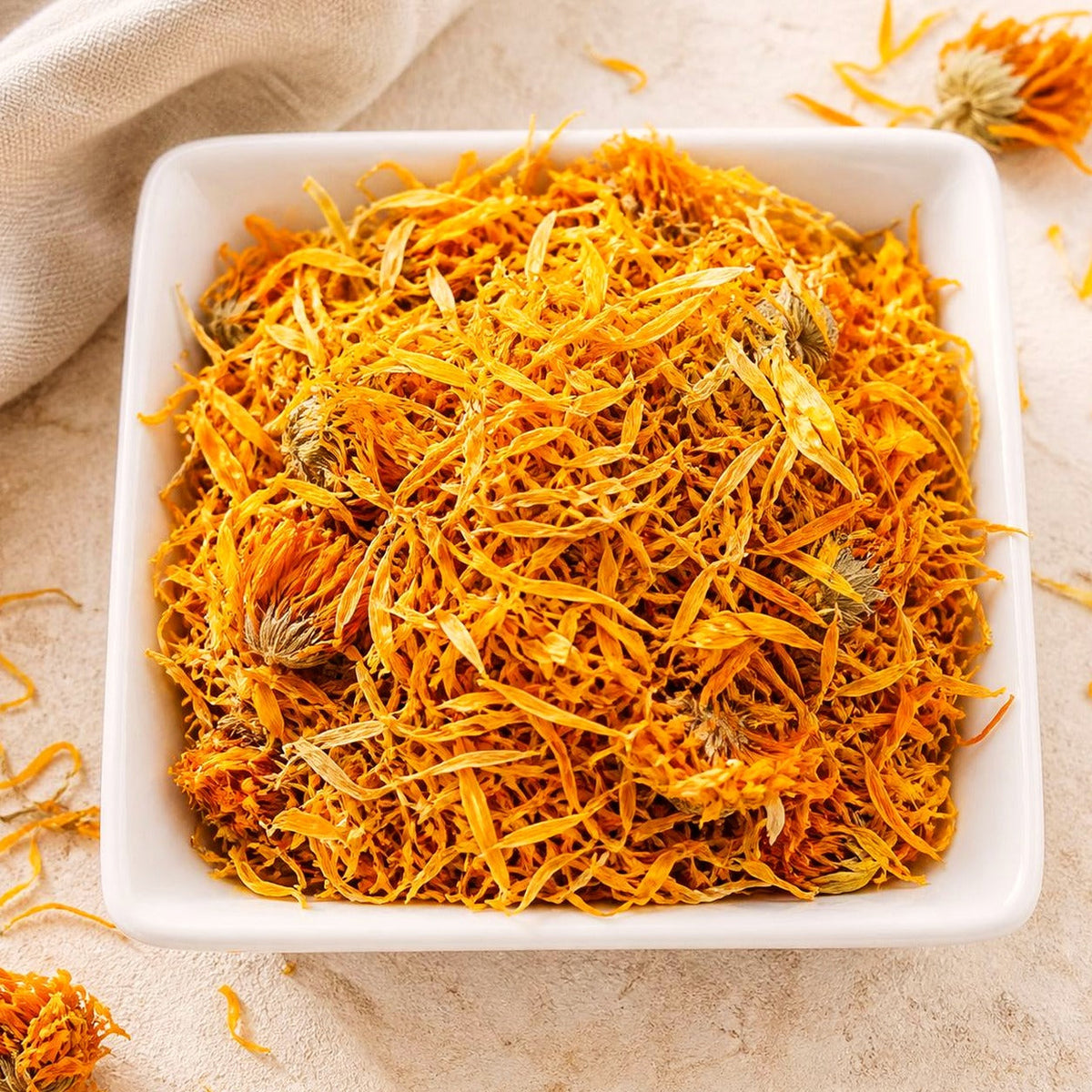Egyptian Calendula Whole Flowers | Dried Marigold Botanical for Tea, Crafts
