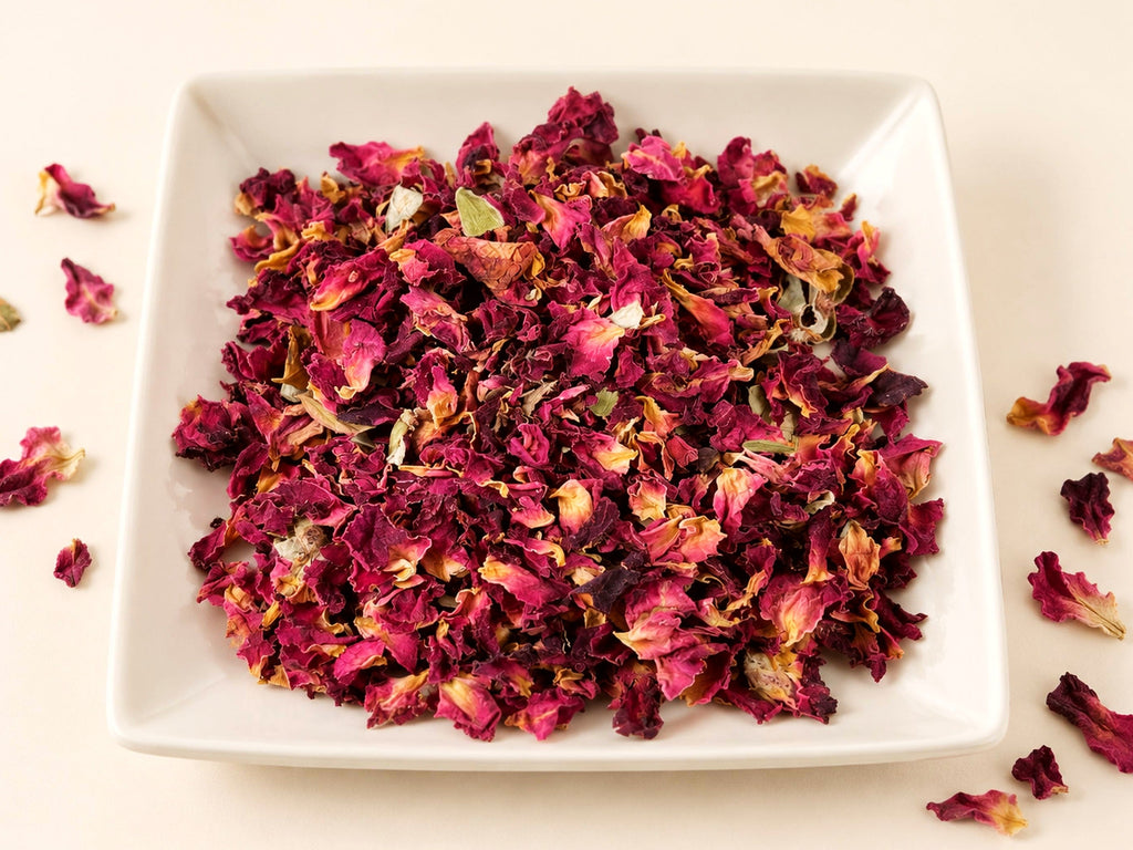 Pink Rose Petals | Rosa centifolia | Cut & Sifted Herbal Tea Ingredient | Wild Crafted