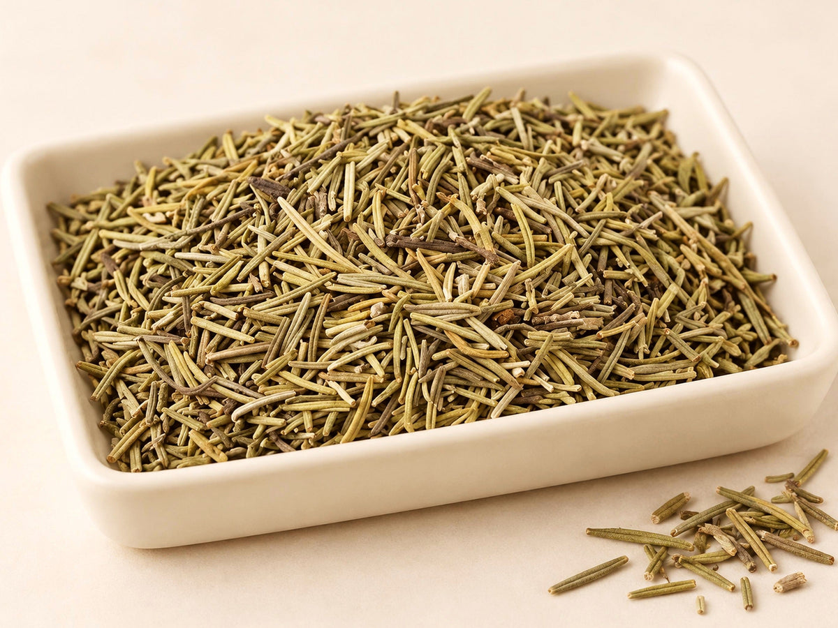 Rosemary Herb | Rosmarinus officinalis | Cut & Sifted Herbal Tea Ingredient | Wild Crafted