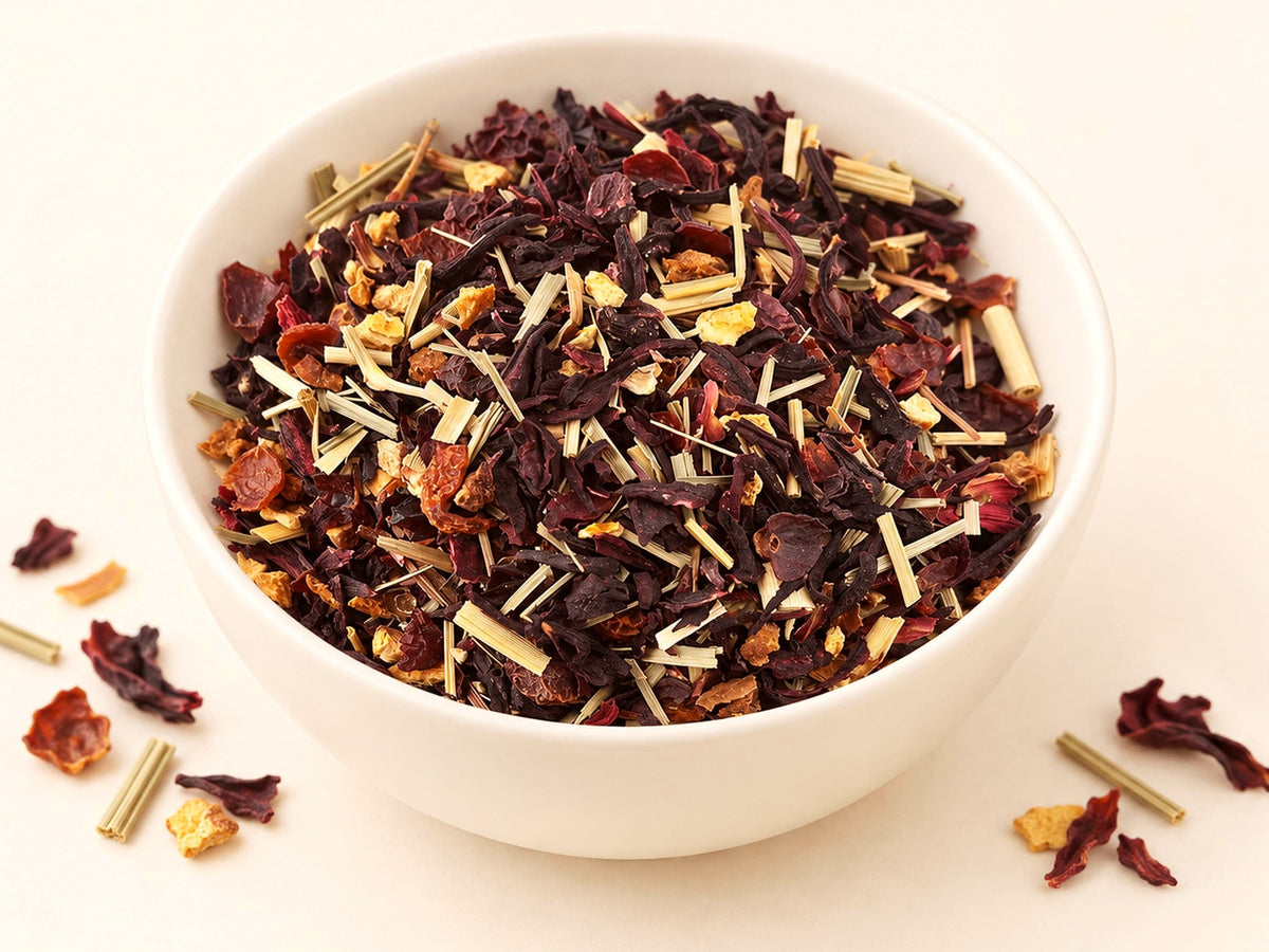 Hibiscus Heaven Tea | Tropical Citrus Flavor | Rosehips, Orange Peel, Lemon Pee| Loose Leaf Blend