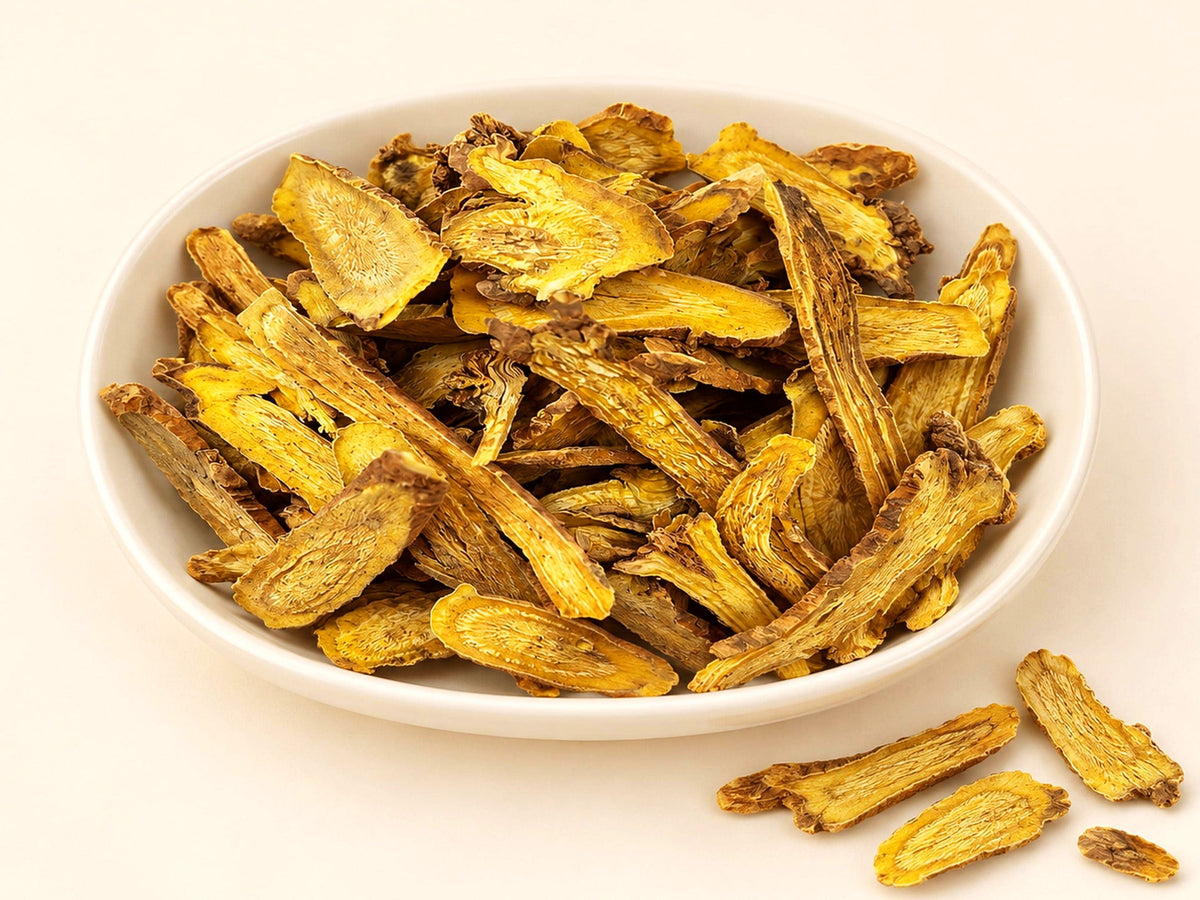 Chinese Skullcap Root | Scutellaria baicalensis | Wildcrafted Sliced Root
