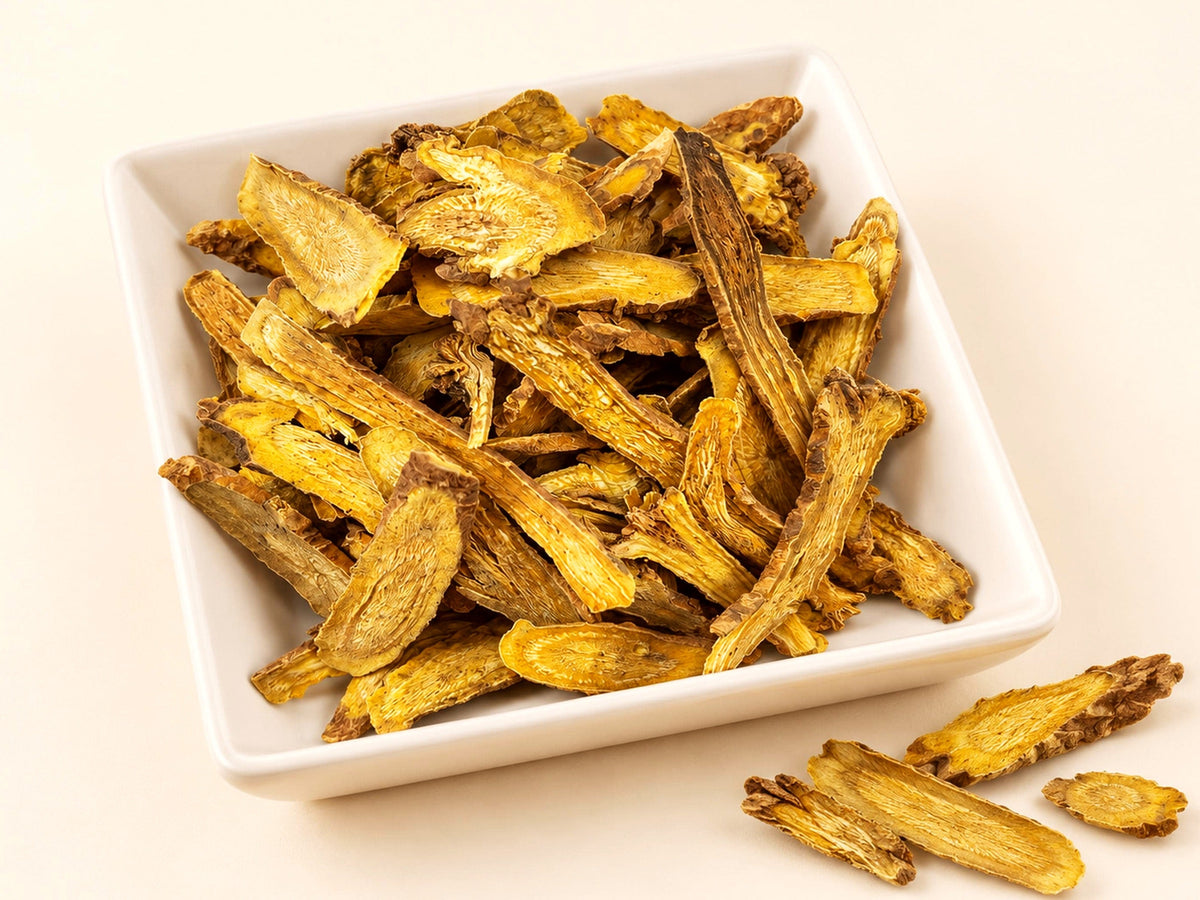 Chinese Skullcap Root | Scutellaria baicalensis | Wildcrafted Sliced Root