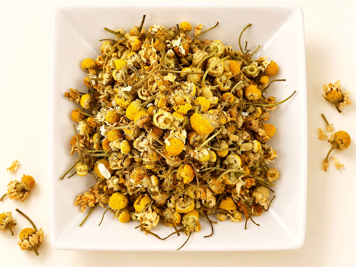 Egyptian Chamomile Flowers | Matricaria chamomilla | Cut & Sifted Botanical | Wild Crafted