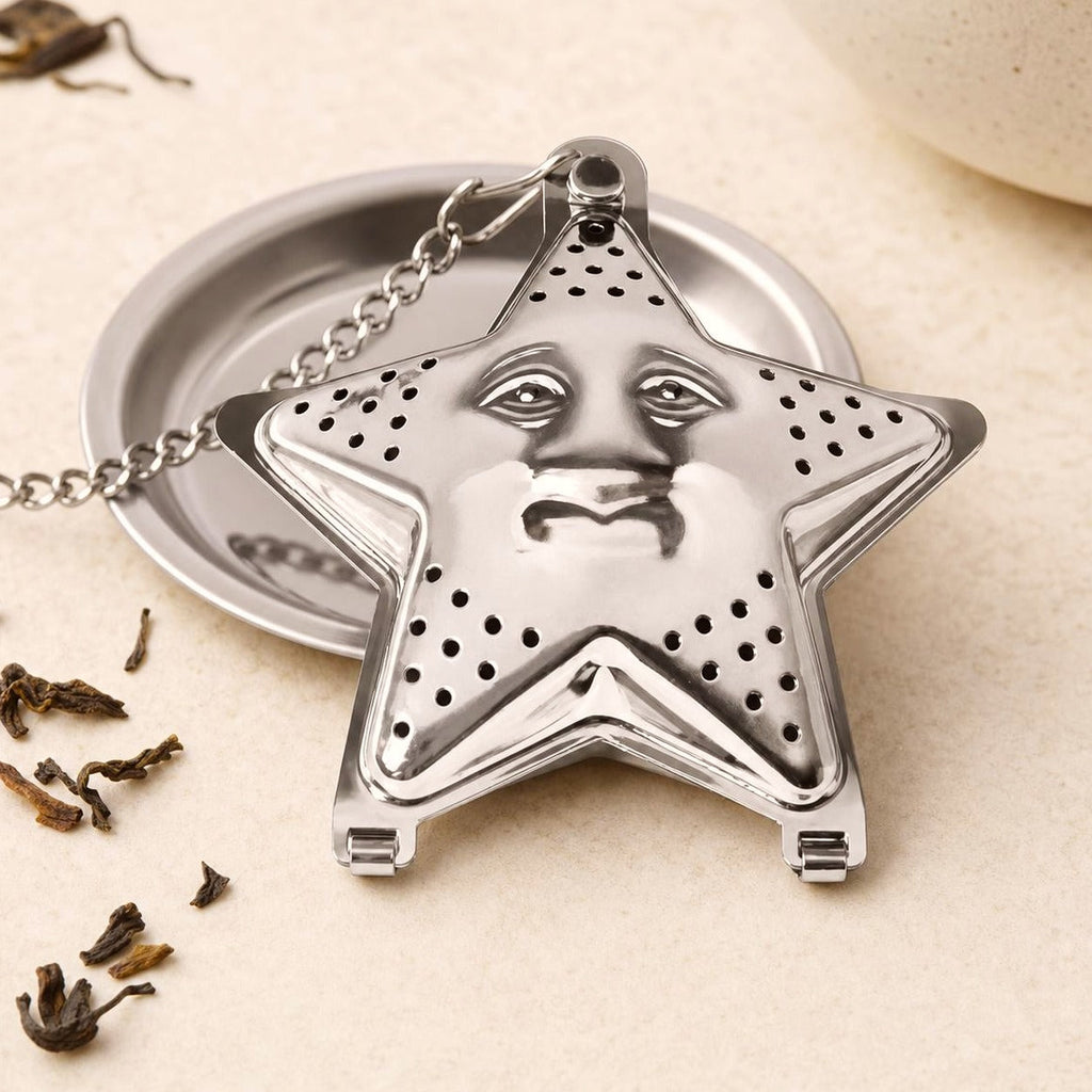 Star Shaped Tea Strainer | Stainless Steel Mesh Infuser | Loose Leaf Tea
