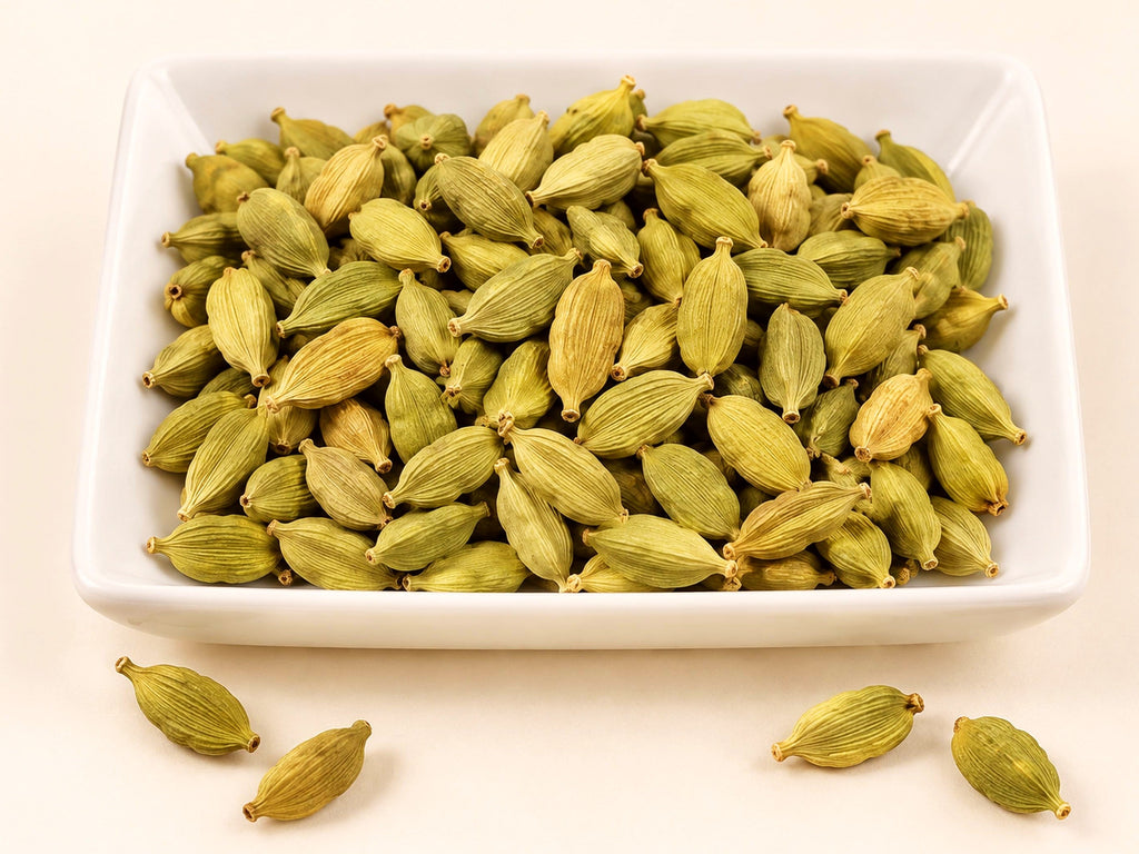 Green Cardamom Pods | Elettaria cardamomum | Whole Aromatic Spice Pods | Wild Crafted