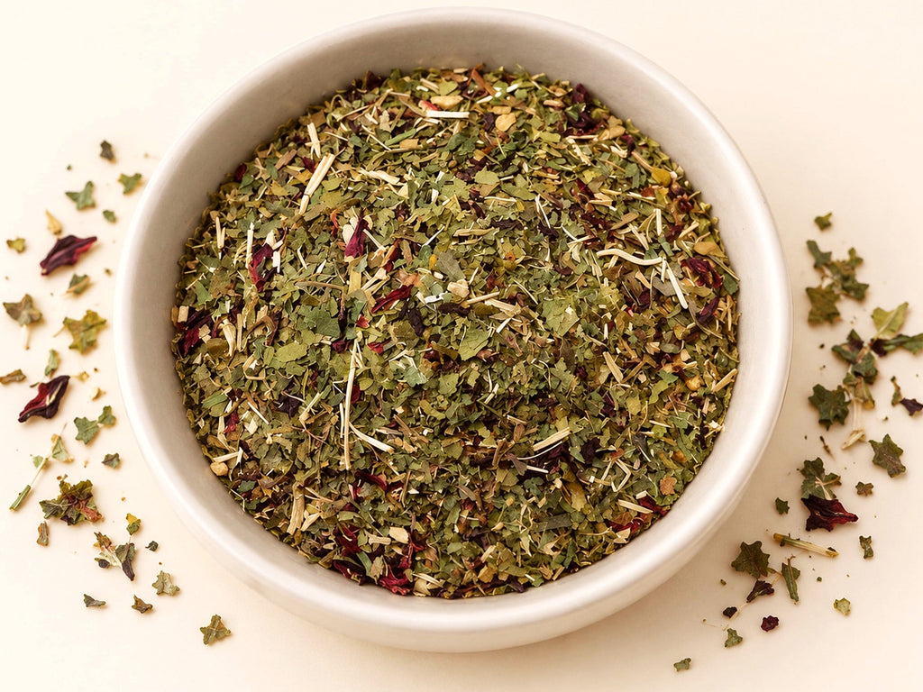 Bright Mind Herbal Tea | Ginkgo, Gotu Kola, Hibiscus & Ginger | Botanical Loose Leaf Blend