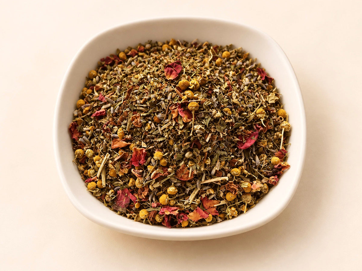 Meditation Peace Herbal Tea | Chamomile, Spearmint & Lavender | Loose Leaf Botanical Tea Blend