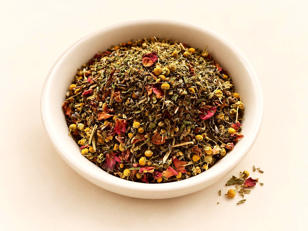 Meditation Peace Herbal Tea | Chamomile, Spearmint & Lavender | Loose Leaf Botanical Tea Blend