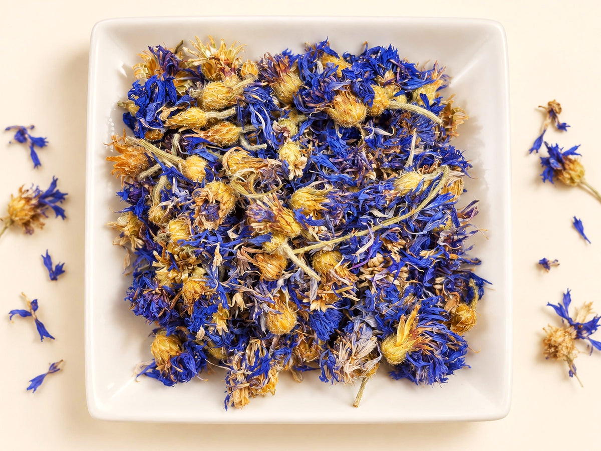 Blue Cornflower Petals | Centaurea cyanus | Dried Flower Petals | Wild Crafted