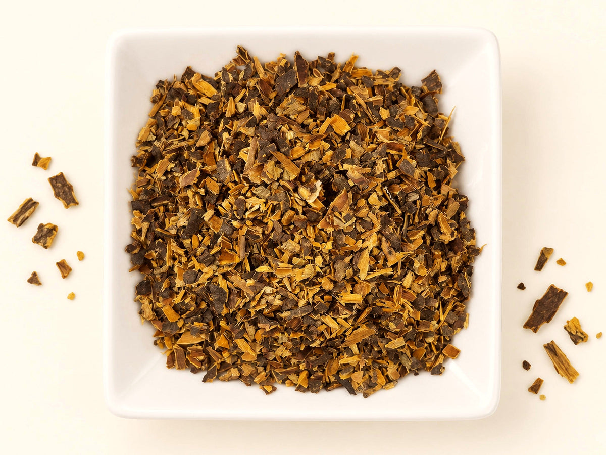 Buckthorn Bark | Rhamnus frangula | Cut & Sifted Herbal Tea Ingredient | Wild Crafted