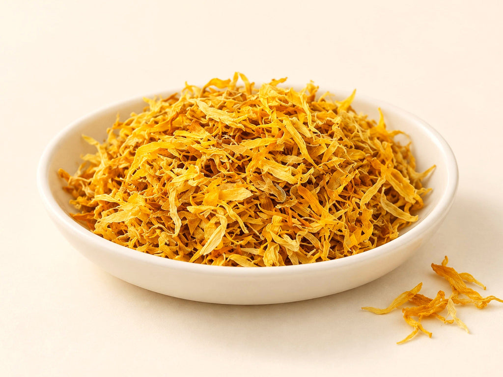 Egyptian Calendula Petals | Calendula officinalis | Vibrant Golden Orange Marigold Flower