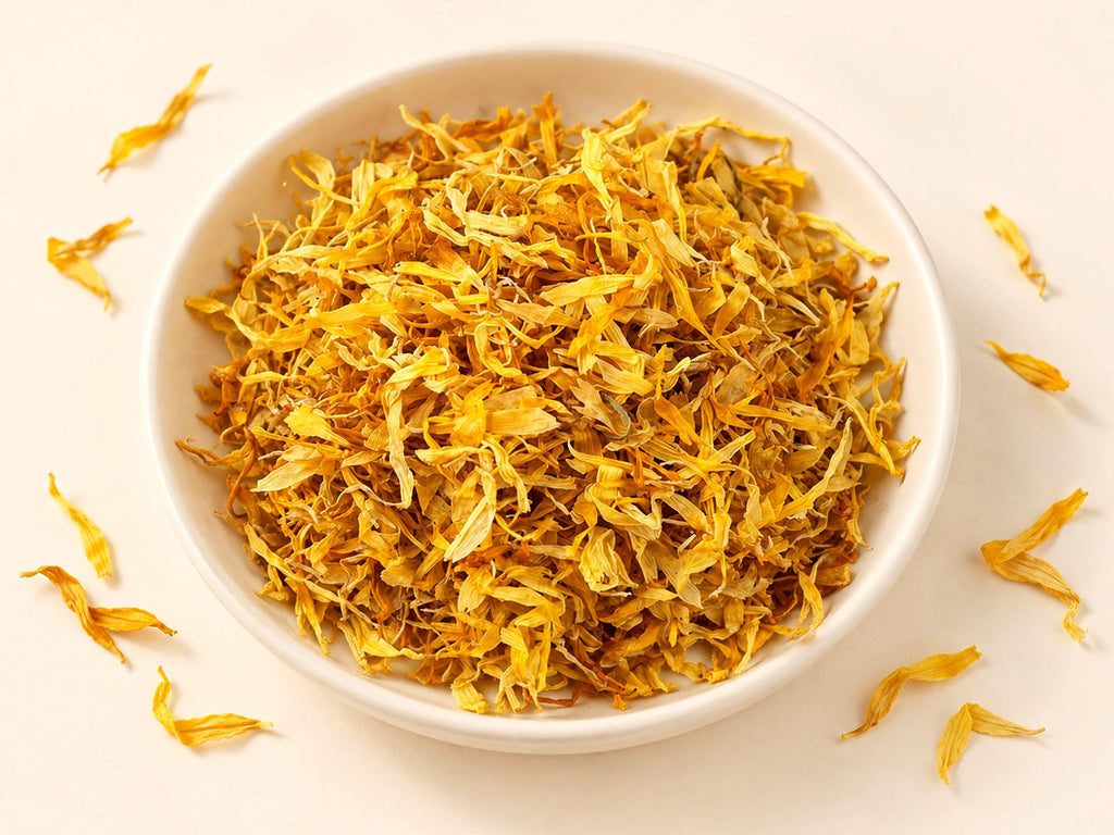 Egyptian Calendula Petals | Calendula officinalis | Vibrant Golden Orange Marigold Flower