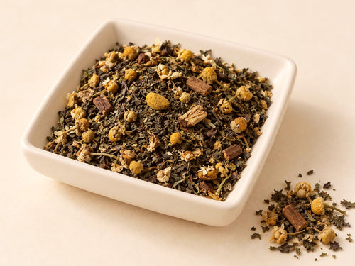 Afternoon Comfort Herbal Tea | Peppermint, Chamomile, Licorice Root & Cinnamon | Loose Leaf Botanical Tea Blend