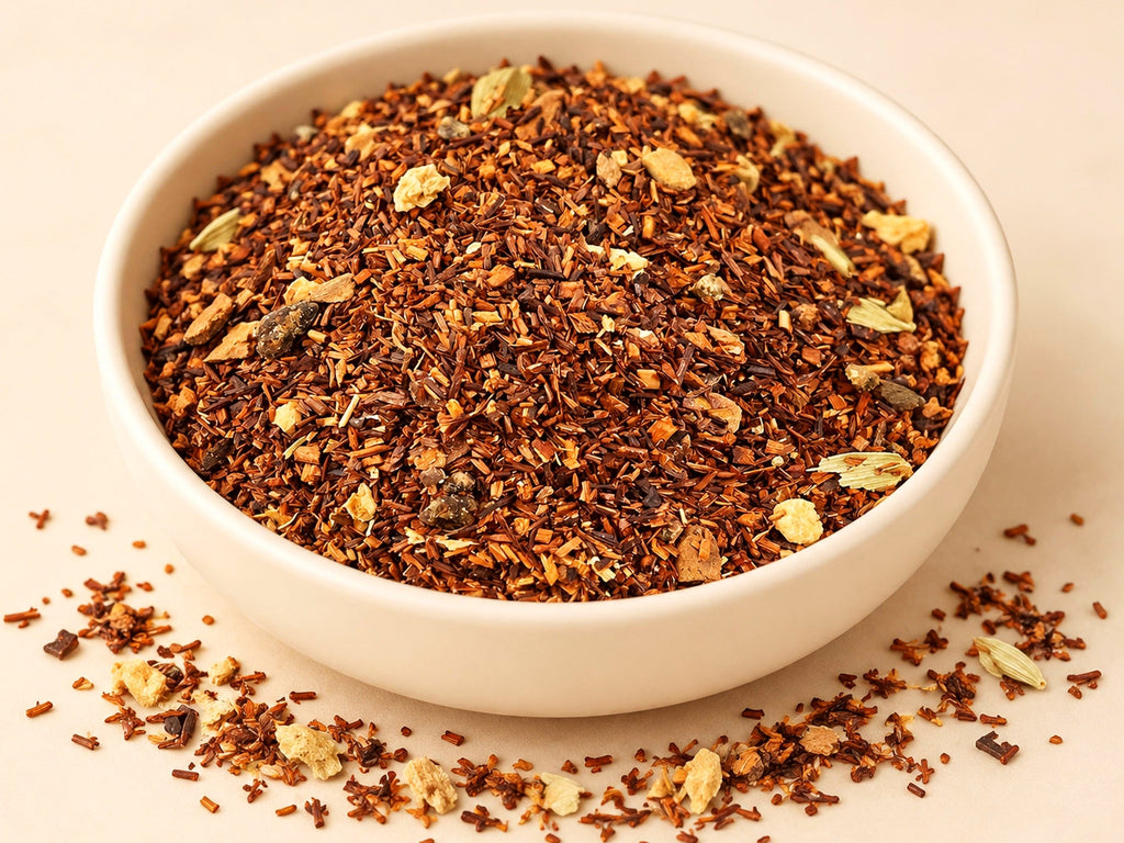Chocolate Rooibos Chai Tea | Cardamom | Spiced Loose Leaf Herbal Blend | Wild Crafted