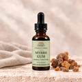 Awaken Herbs Myrrh Gum Tincture, 1 fl oz bottle with myrrh resin