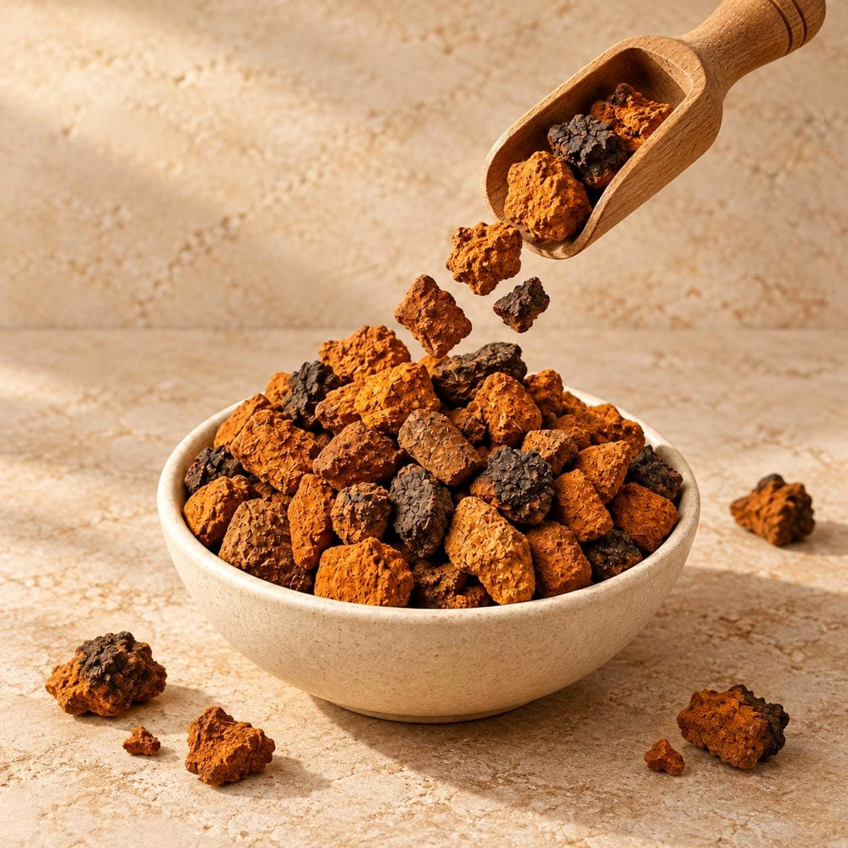 Chaga Mushroom Chunks